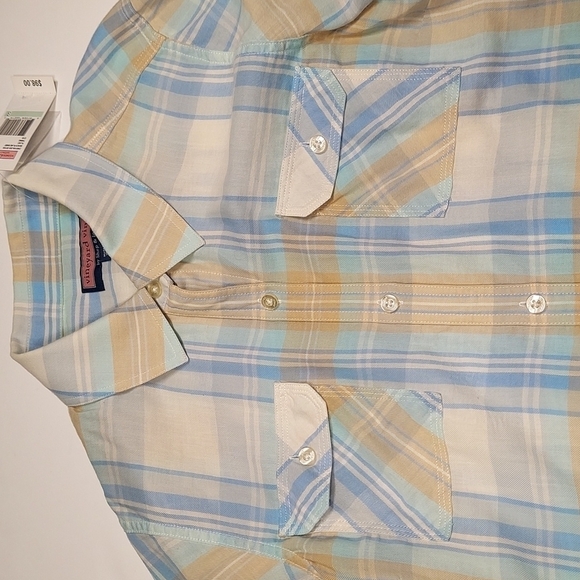 Vinyard Vines Beach Plaid Shirt  Size  8 - Picture 2 of 16